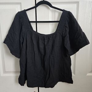 Maurices Black Flowy Blouse